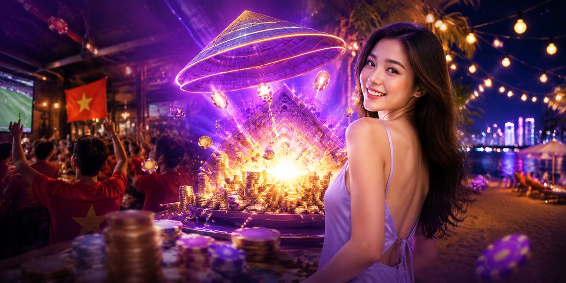 Cảnh cá cược trực tuyến tại Hà Nội với hình ảnh nón lá truyền thống